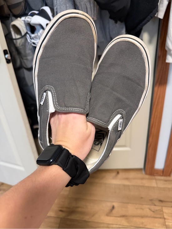 Vans Shoes - Vans Slip-On Sneakers in Gray and White